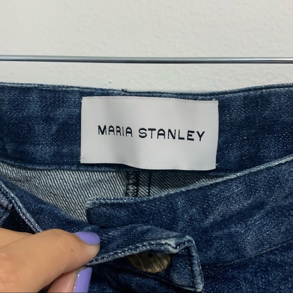 New Maria Stanley high rise straight leg minimalist style jeans Size 0 - Picture 9 of 10